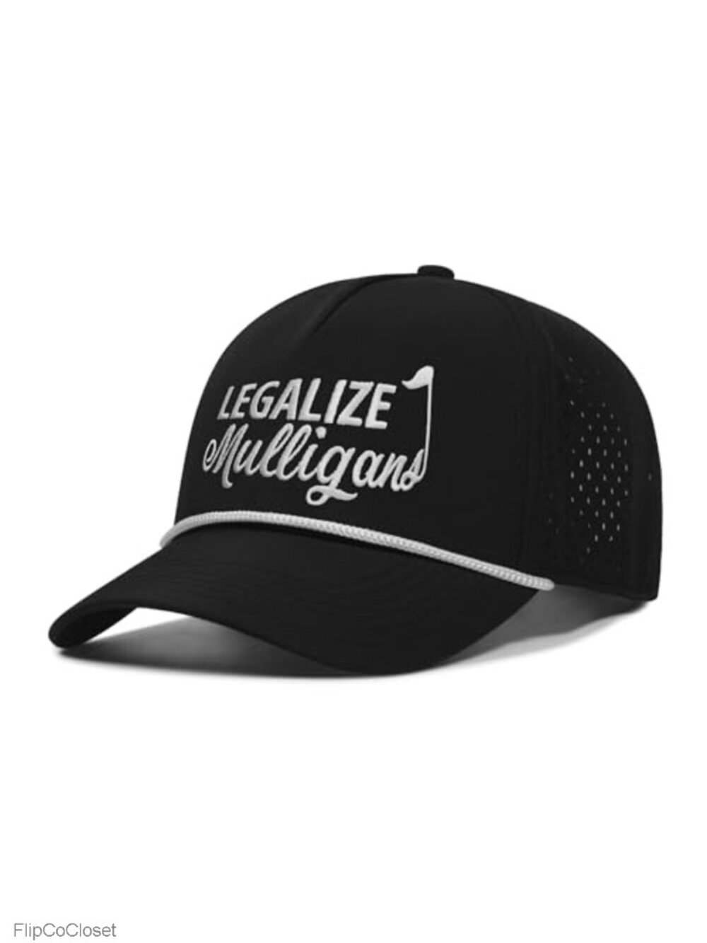 Golf Rope Hat Funny Embroidered Adjustable Premium Polyester Baseball Cap